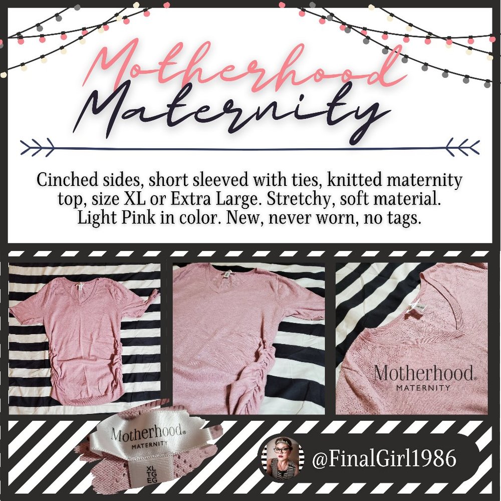 Maternity Top Knitted Pink